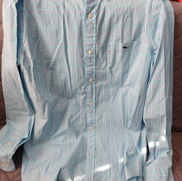 VINEYARD VINES MENS LARGE PLAID LONG SLEEVE BUTTON DOWN TUCKER SHIRT - Picture 9 of 10